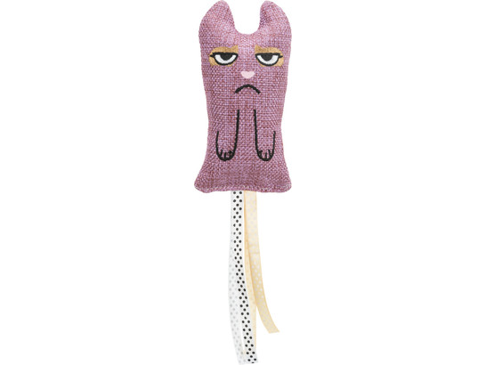 Игрушка д/к Трикси Кошка с кисточками XXL, ткань, 15см