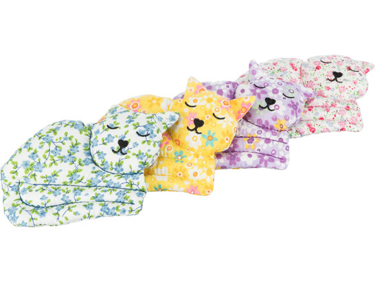 Игрушка д/к Трикси Кошка, ткань, валериана, 13см
