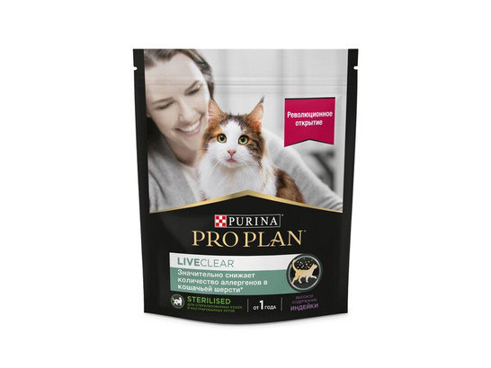 Pro Plan LiveClear для кошек Sterilised, 0.400кг