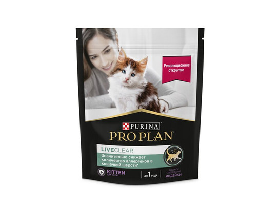 Pro Plan LiveClear для котят Kitten, 0.400кг