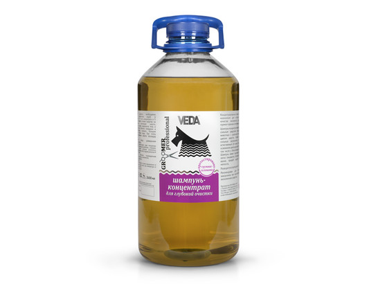 Шампунь концентрат для глубокой очистки GROOMER professional 2400мл /Веда /12 шт.упак/
