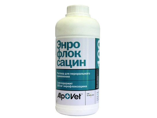 Энрофлоксацин 100 10%/пероральн./1000мл/Alpovet/