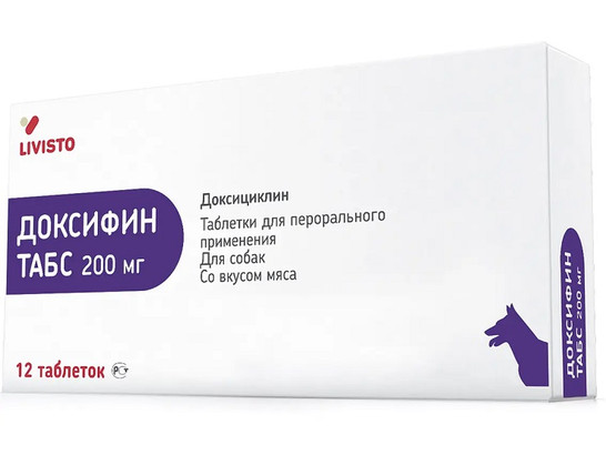 Доксифин табс 200мг/12 табл.упак/