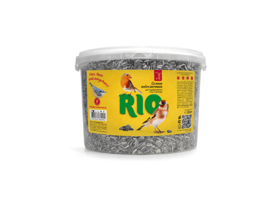 RIO Семена подсолнечника для подкармливания и привлечения птиц, 2кг