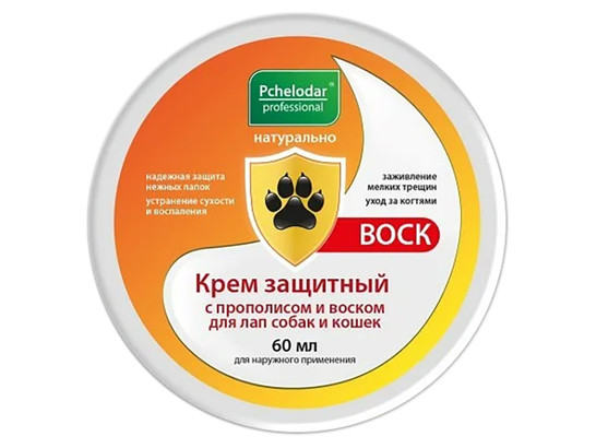 ПЧЕЛОДАР Крем защитный с прополисом и воском для лап с/к / 60 гр