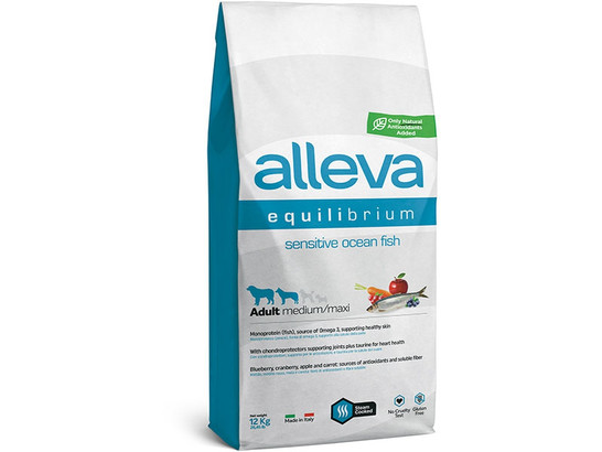 Alleva Equilibrium Sensitive Ocean Fish Adult Medium & Maxi 12кг