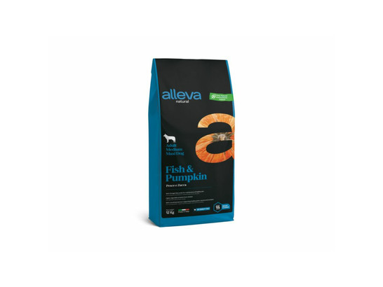 Alleva Natural Adult Fish & Pumpkin Medium & Maxi 12кг