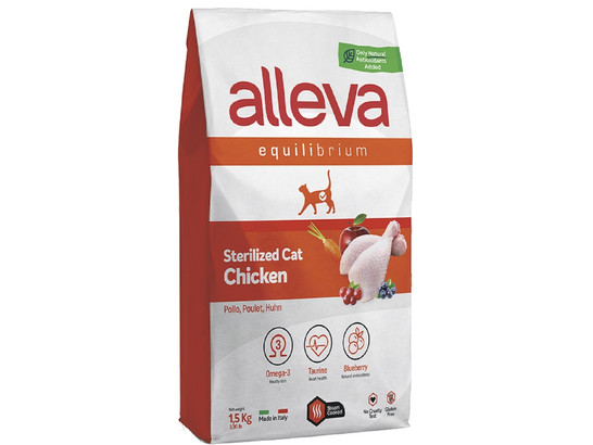 Alleva Equilibrium Chicken Sterilized Cat 1.5кг