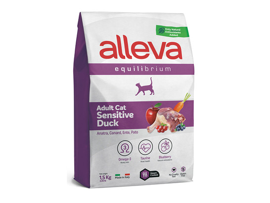 Alleva Equilibrium Sensitive Duck Adult Cat 1.5кг