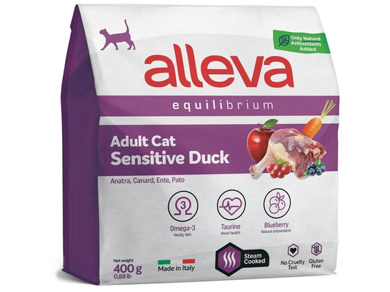 Alleva Equilibrium Sensitive Duck Adult Cat 0.4кг