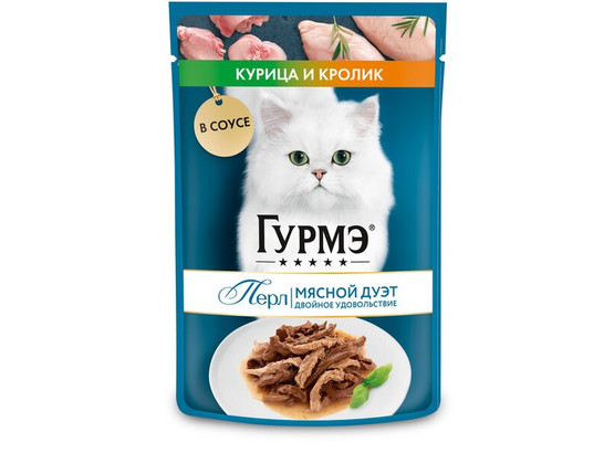 Purina Gourmet PERLE Дуэт Соус 0.075кг, пауч