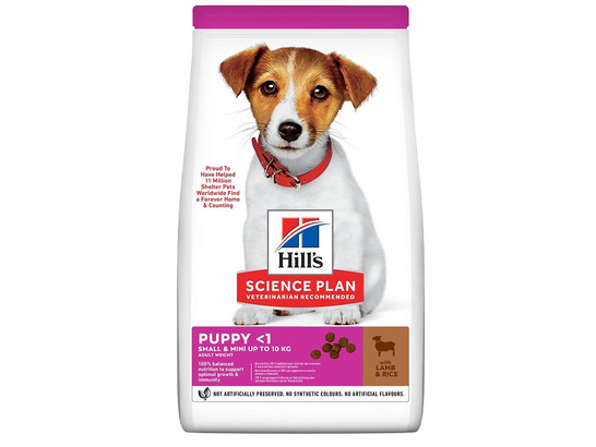 Hill's  для щенков Science Plan Small & Mini Puppy, Ягнёнок, 1.5кг