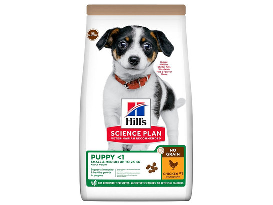 Hill's для щенков Science PlanPlanSmall & Mediun Puppy no Grain (беззерновой), Курица-картофель, 2.5кг