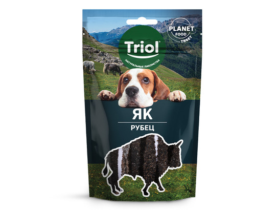 Лакомство д/собак Триол Planet Food Рубец яка, 30г