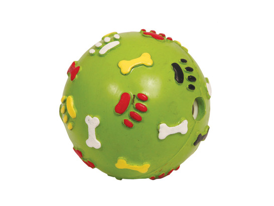 Игрушка д/с Триол Мяч с лапками и косточками со звуком, цельная резина, d8,5см