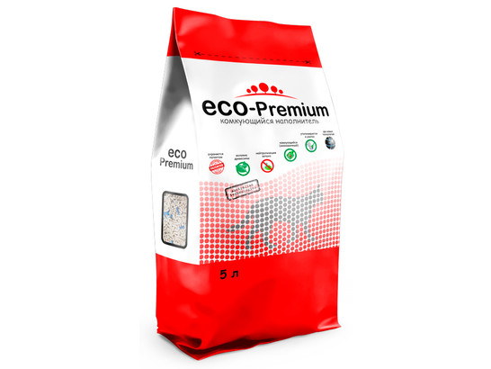 Наполнитель ECO Premium BLUE 5л/1,9кг, древесный без запаха