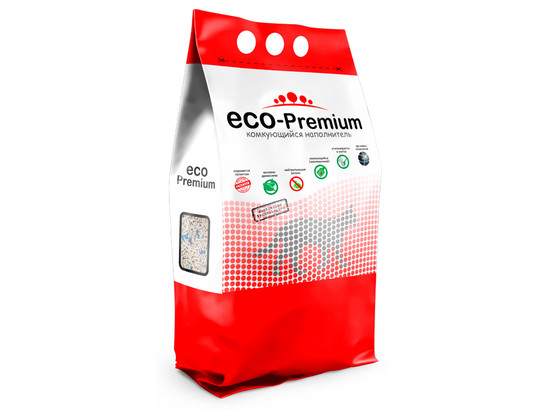 Наполнитель ECO Premium BLUE 20л/7,6кг, древесный сосна