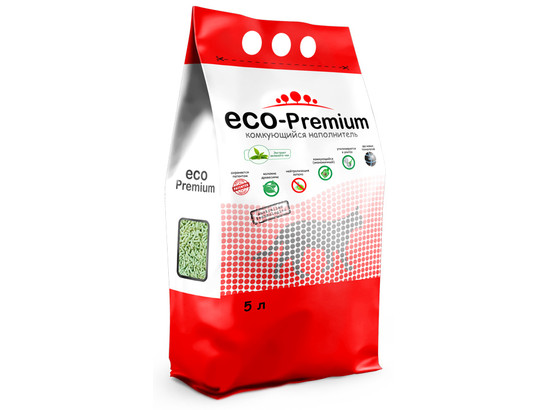 Наполнитель ECO Premium Зеленый чай 5л/1,9кг, древесный