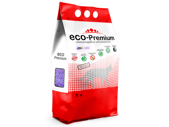 Наполнитель ECO Premium Лаванда 5л/1,9кг, древесный