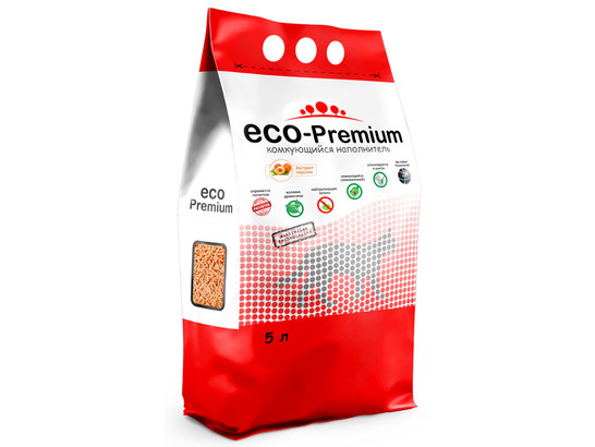 Наполнитель ECO Premium Персик 5л/1,9кг, древесный