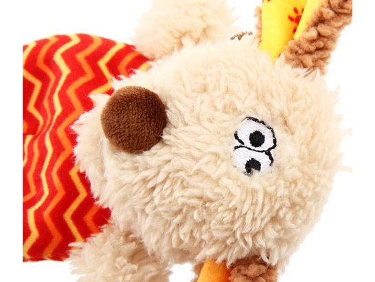 Игрушка д/с GiGwi Plush Friendz Собачка со смненными пищалками, 13см