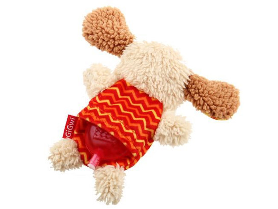 Игрушка д/с GiGwi Plush Friendz Собачка со смненными пищалками, 13см