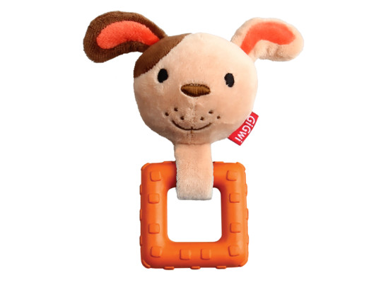 Игрушка д/маленьких собак GiGwi Suppa Puppa Собачка с пищалкой, 15см