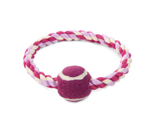 Игрушка д/с Триол Mini Dogs Веревка-кольцо, мяч,d3,8/12см