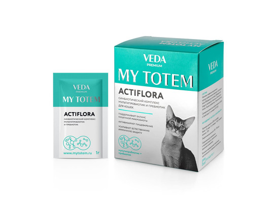 MY TOTEM ACTIFLORA синбиотический комплекс для кошек