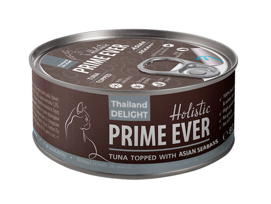 Prime Ever 7В д/к 80г, тунец с азиатским сибасом в желе