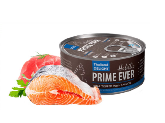 Prime Ever 8В д/к 80г, тунец с лососем в желе