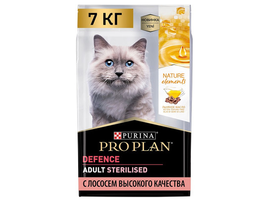 Pro Plan Nature Elements для кошек с чувствительной кожей Derma Care, лосось, 7.0кг