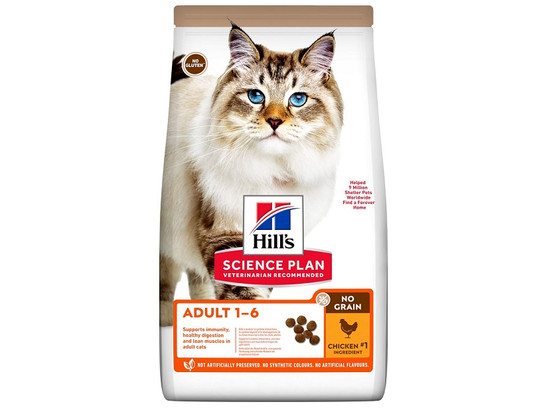 Hill's для кошек Science Plan no Grain, беззерновой, Курица-картофель, 1.5кг
