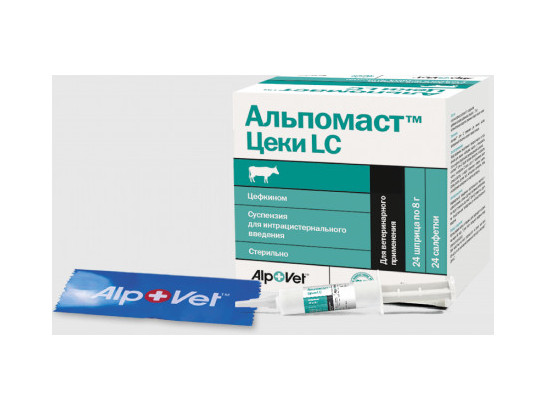 Альпомаст Цеки LC, суспензия, 24шт/упак, AlpoVet