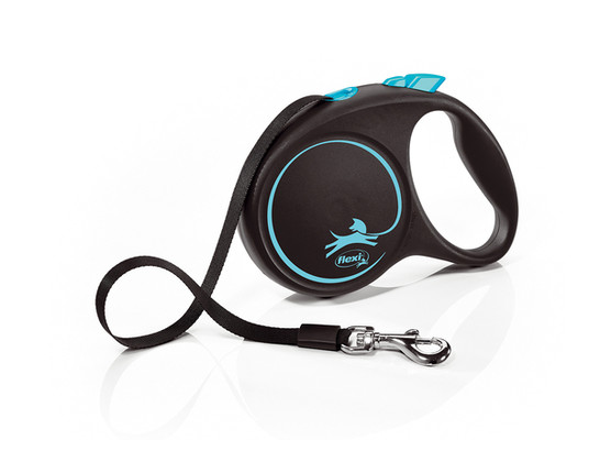 Поводок-рулетка Flexi Black Design tape M 5m 25 kg