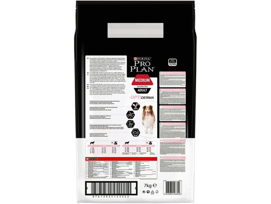 Pro Plan для собак средних пород Medium Adult Чувств.кожа., Лосось, 7.0кг