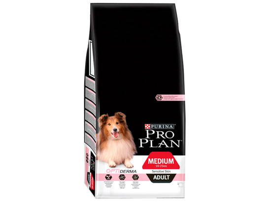 Pro Plan для собак средних пород Medium Adult Чувств.кожа., Лосось, 7.0кг