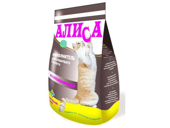 Наполнитель Алиса 4,6л Впитывающий, упаковка (4шт)