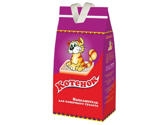 Наполнитель Котенок 3,5л впитывающий, упаковка (6шт)
