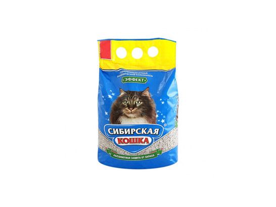 Наполнитель Сибир.Кошка 5л ЭФФЕКТ впитывающий, упаковка (4шт)