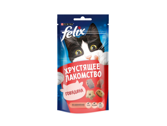Хрустящее лакомство Феликс д/к 60г, сух. корм