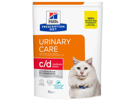 Hill’s для кошек Prescription Diet c/d Urinary Stress 0.4кг, Рыба