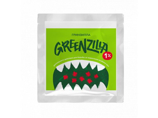 Гринзилла Greenzilla® длительного действия для борьбы со взрослыми особями мух 1%, 20 г, Апиценна