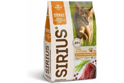 Сириус Premium для кошек Sterile Утка/клюква, 10кг