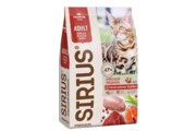 Сириус Premium для кошек Мясной рацион, 10кг