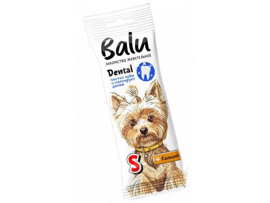 Лакомство жевательное BALU Dental для собак мелких пород, размер S