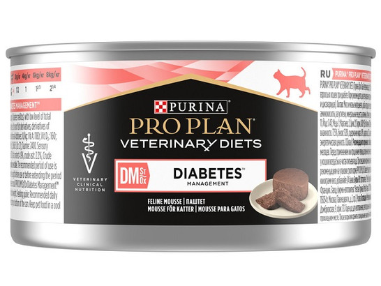 Pro Plan Veterinary Diets для кошек Diabetes Management (DM), 0.195кг, конс.