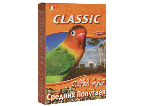 Корм FIORY д/средних попугаев Classic 400г