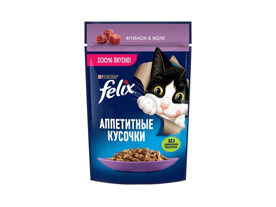 Purina Felix для кошек Аппетитные кусочки, 0.075кг, пауч