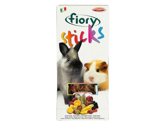 Палочки FIORY д/кроликов и морских свинок Sticks с фруктами, 2*50 г
